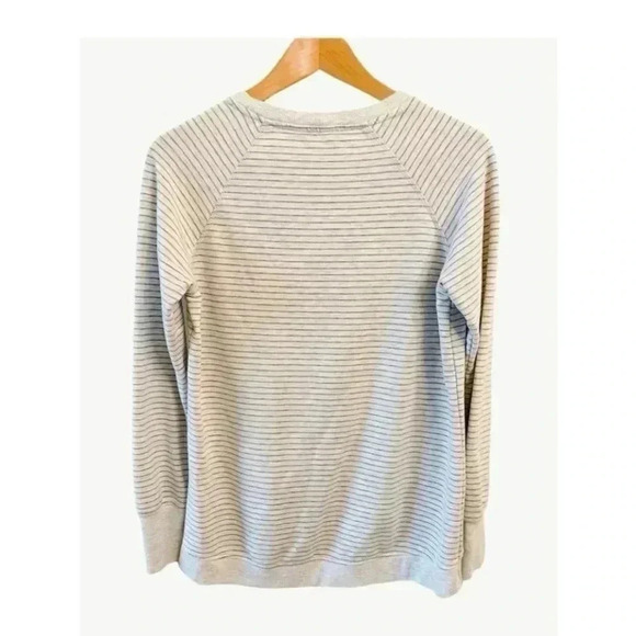 Danskin Criss Cross Pull On Tunic Shirt Sweatshirt Stripe Long Sleeves  S #1424 - Picture 4 of 7